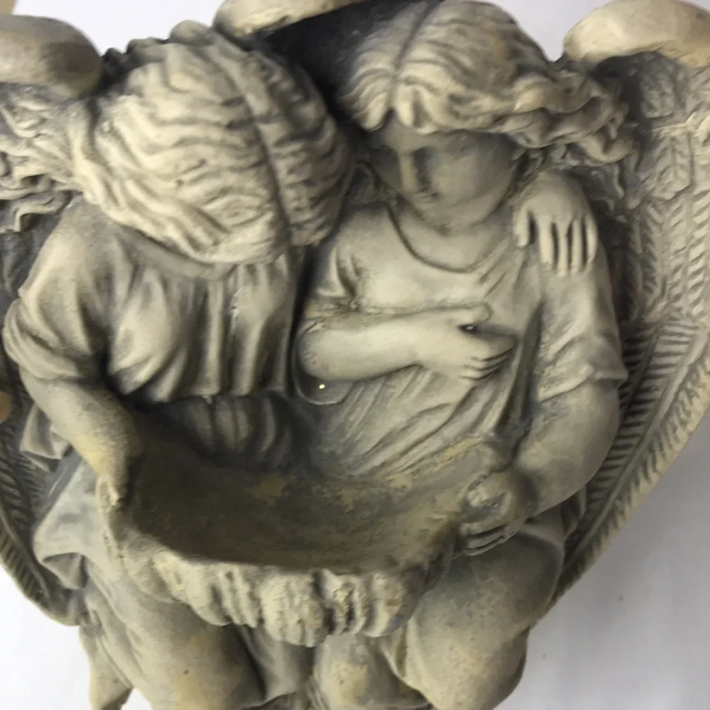 Angels Stone cast wall plaque decor